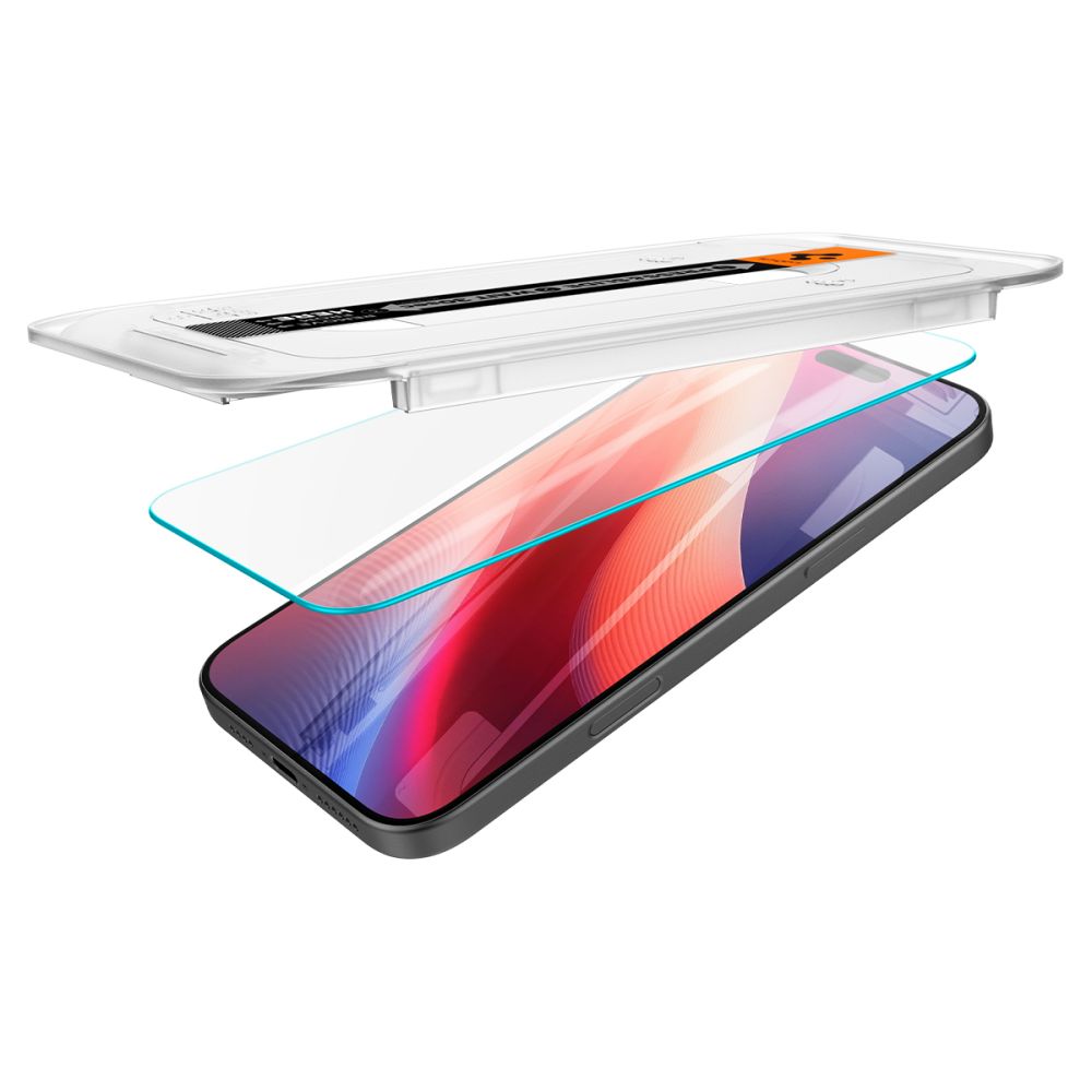 SZKŁO HARTOWANE SPIGEN GLAS.TR ”EZ FIT” 2-PACK IPHONE 16 PRO MAX CLEAR TRANSPARETNE