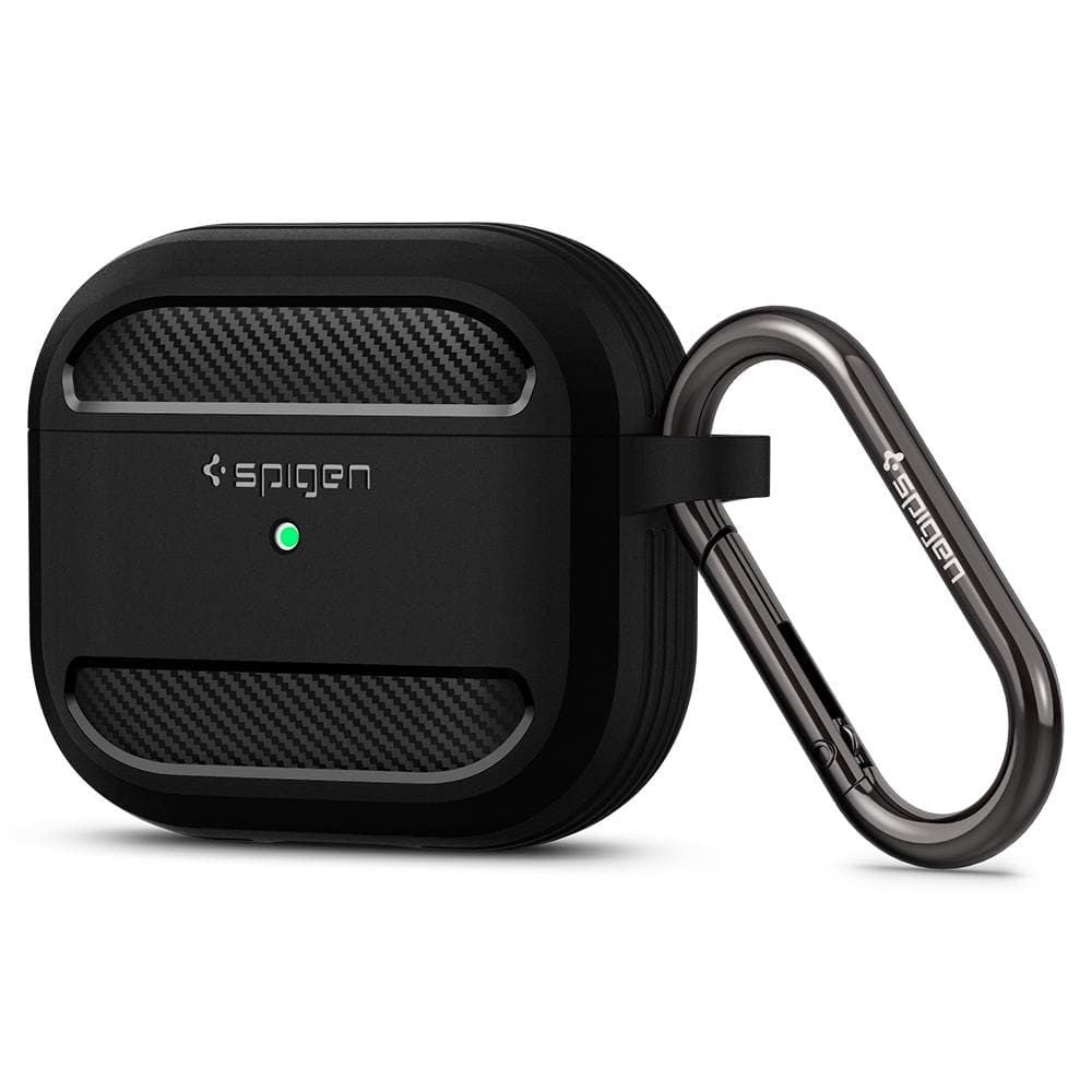 ETUI NA SŁUCHAWKI SPIGEN RUGGED ARMOR APPLE AIRPODS 3 CZARNE