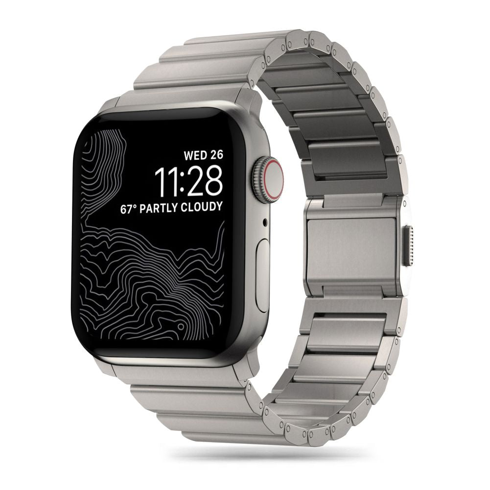 PASEK TECH-PROTECT STEELBAND APPLE WATCH 6 / 7 / 8 / 9 / 10 / SE / ULTRA 1 / 2 (44 / 45 / 46 / 49 MM) TYTANOWY