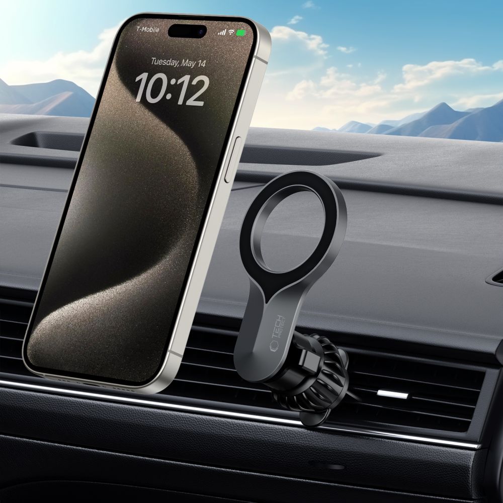 UCHWYT DO KRATKI TECH-PROTECT N55 MAGNETIC MAGSAFE VENT CAR MOUNT CZARNY