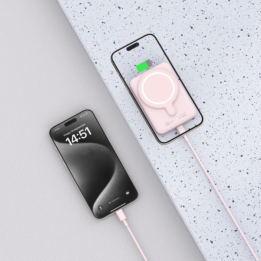 POWERBANK TECH-PROTECT PB11 LIFEMAG MAGSAFE POWER BANK 10000MAH RÓŻOWY