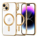 ETUI TECH-PROTECT MAGSHINE MAGSAFE IPHONE 15 ZŁOTE