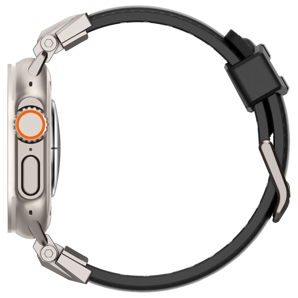 PASEK SPIGEN DURAPRO ARMOR PU APPLE WATCH 6 / 7 / 8 / 9 / 10 / SE / ULTRA 1 / 2 (44 / 45 / 46 / 49 MM) BLACK CZARNY