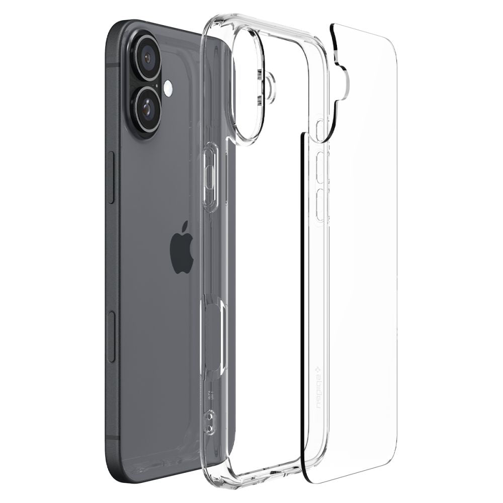 ETUI SPIGEN ULTRA HYBRID IPHONE 16 PLUS CRYSTAL CLEAR TRANSPARETNE