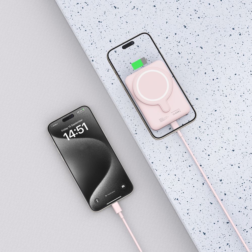 POWERBANK TECH-PROTECT PB10 LIFEMAG MAGSAFE POWER BANK 5000MAH RÓŻOWY