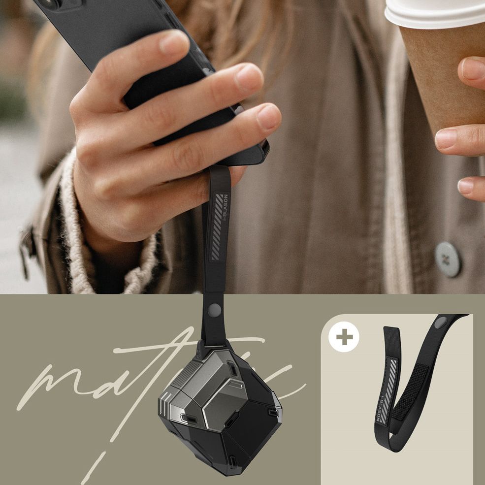ETUI NA SŁUCHAWKI SUPCASE MATRIX APPLE AIRPODS 4 CZARNY