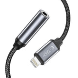ADAPTER TECH-PROTECT LIGHTNING DO MINI JACK 3.5MM BLACK CZARNY
