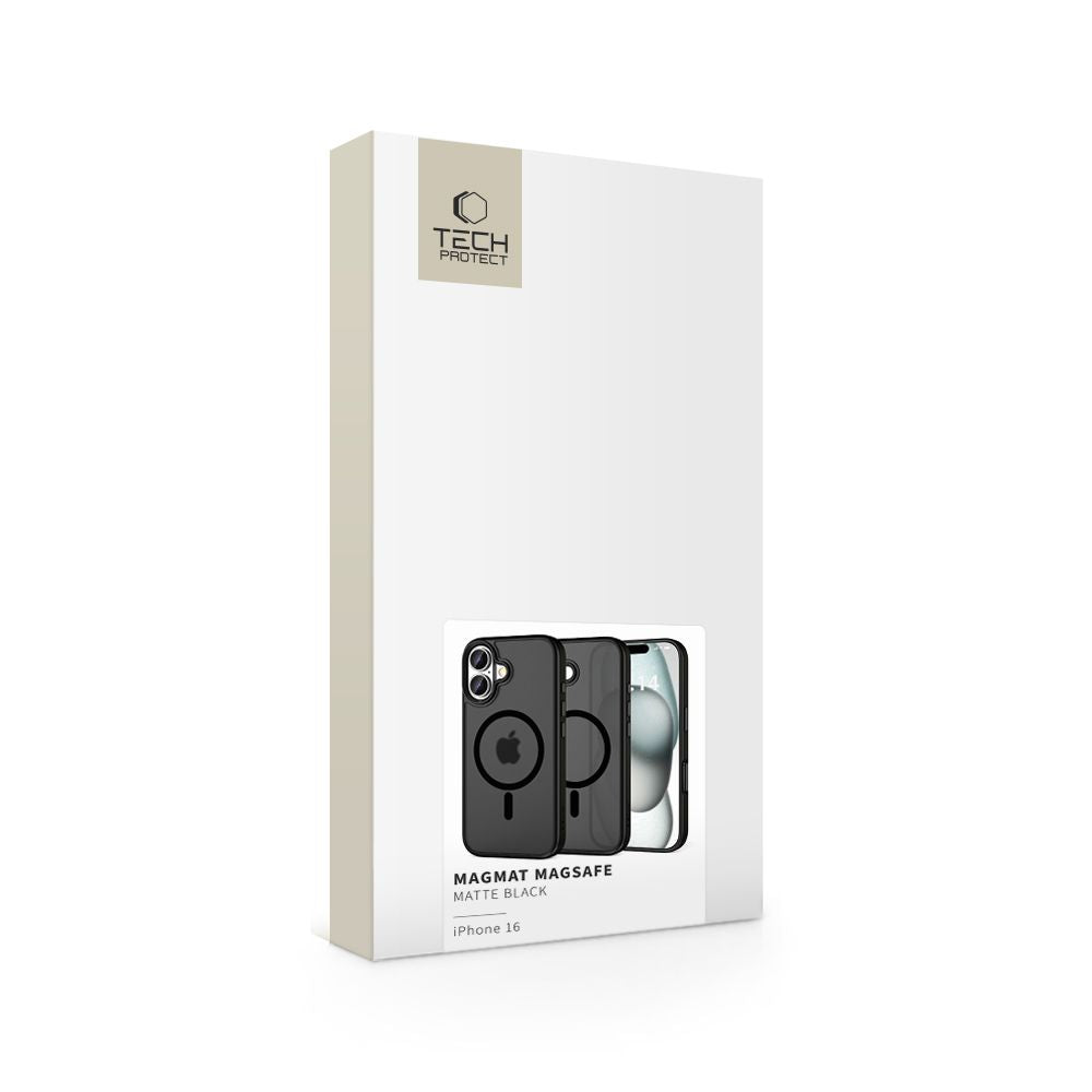 ETUI TECH-PROTECT MAGMAT MAGSAFE IPHONE 16 CZARNE
