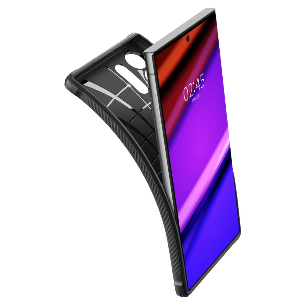 ETUI SPIGEN RUGGED ARMOR SAMSUNG GALAXY S23 ULTRA CZARNE