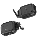 ETUI NA SŁUCHAWKI TECH-PROTECT ROUGH HOOK APPLE AIRPODS PRO 1 / 2 BLACK CZARNE