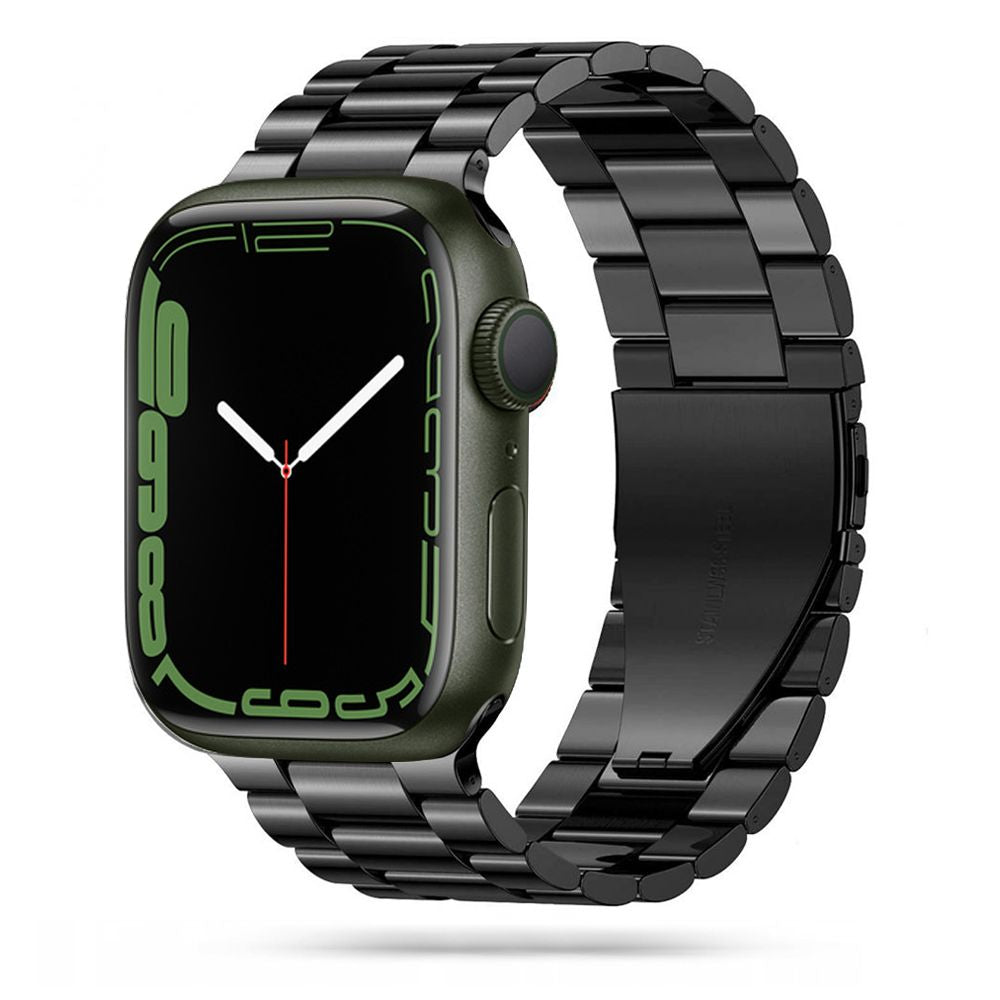 PASEK TECH-PROTECT STAINLESS APPLE WATCH 6 / 7 / 8 / 9 / 10 / SE / ULTRA 1 / 2 (44 / 45 / 46 / 49 MM) CZARNY
