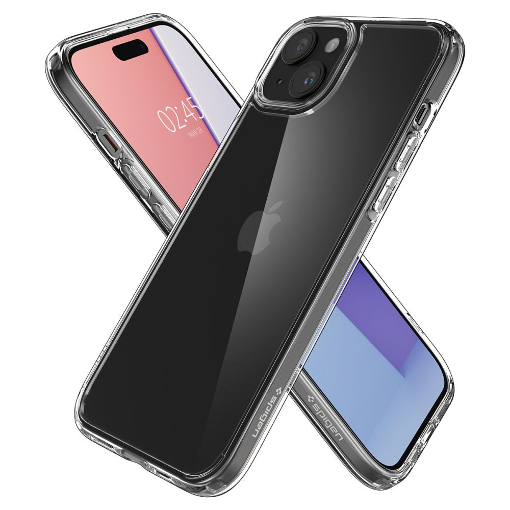 ETUI SPIGEN ULTRA HYBRID IPHONE 15 CRYSTAL CLEAR TRANSPARETNE