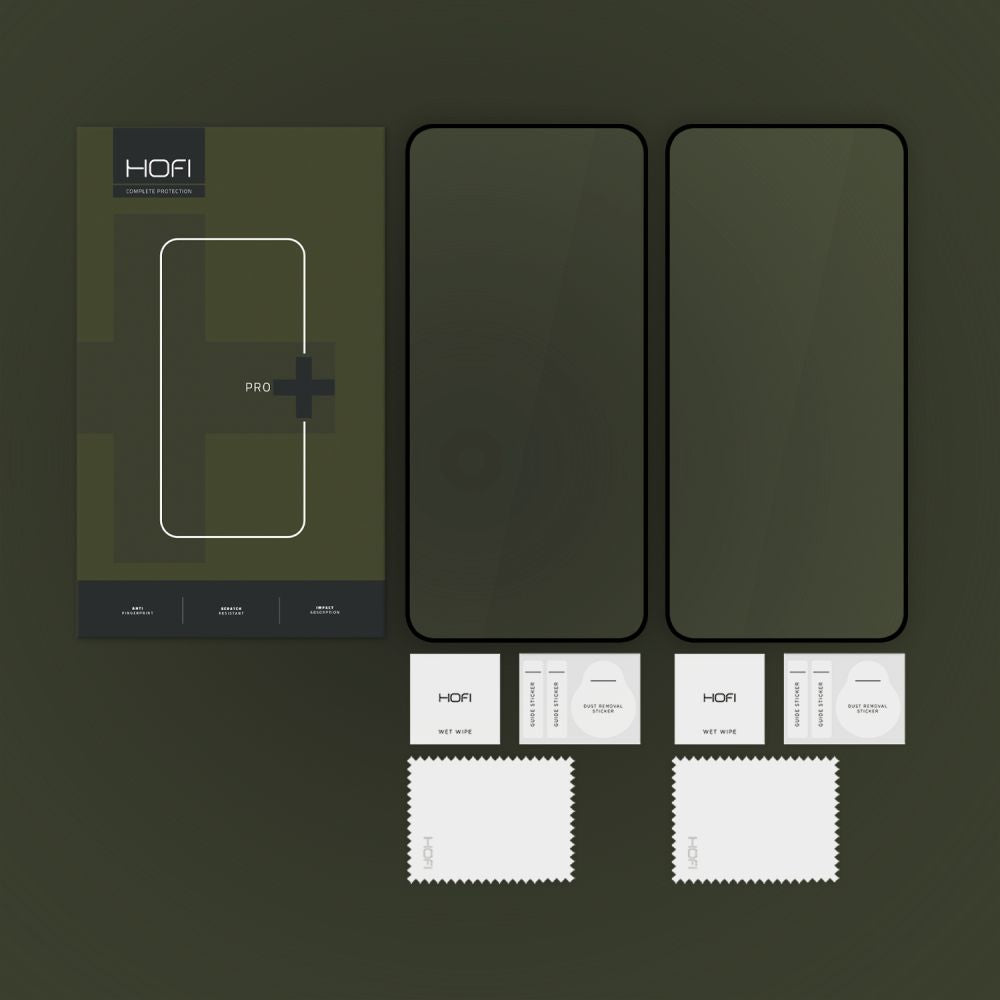 SZKŁO HARTOWANE HOFI GLASS PRO+ 2-PACK SAMSUNG GALAXY S25 CZARNA RAMKA