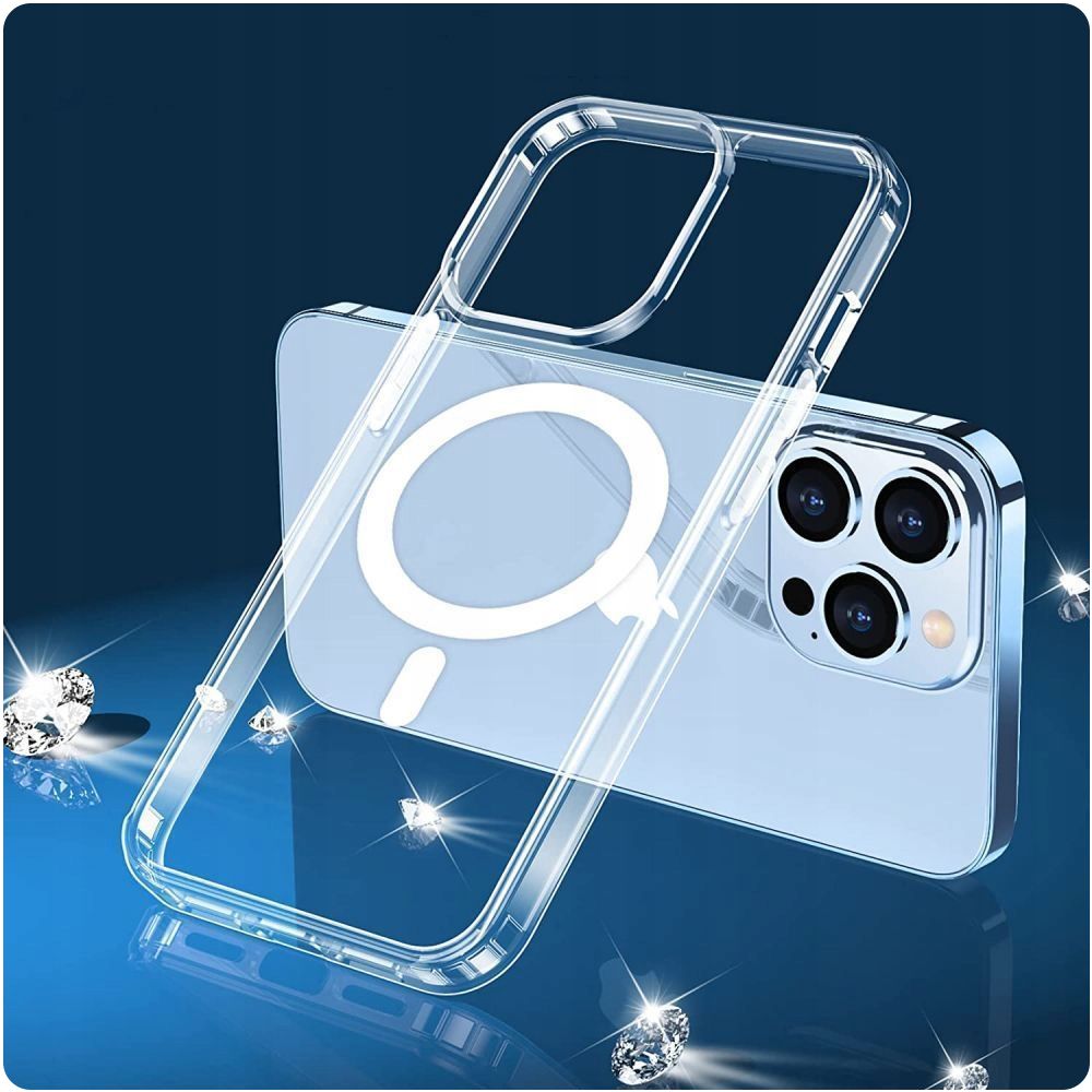 ETUI TECH-PROTECT FLEXAIR HYBRID MAGSAFE SAMSUNG GALAXY S23 TRANSPARENTNY