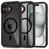 ETUI TECH-PROTECT MAGHYBRID MAGSAFE IPHONE 16 CZARNO CZERWONE