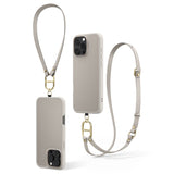 ETUI ZE SMYCZKA SPIGEN CYRILL KAJUK CLASSIC CHARM MAG MAGSAFE IPHONE 16 PRO MAX CREAM BEŻOWE