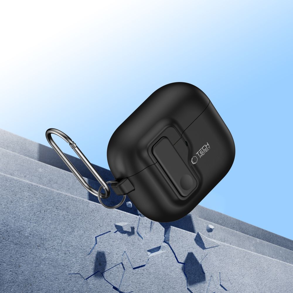 ETUI NA SŁUCHAWKI TECH-PROTECT SLIM HOOK APPLE AIRPODS 4 CZARNE