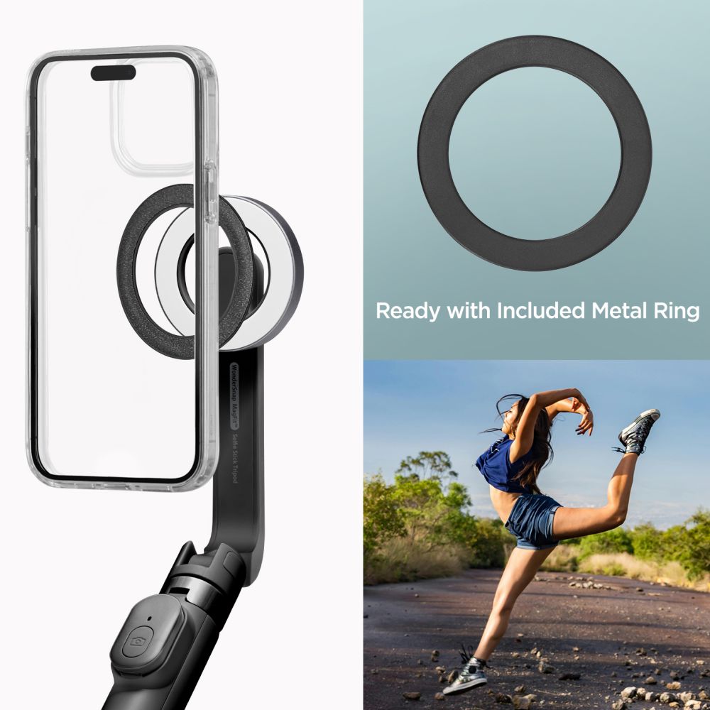 SELFIE STICK TRIPOD SPIGEN S571W MAGSAFE BLUETOOTH CZARNY