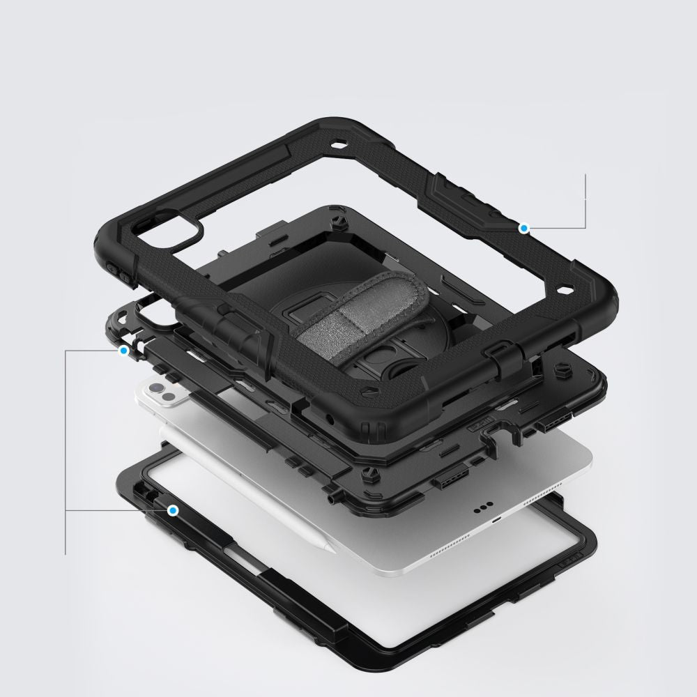 ETUI TECH-PROTECT SOLID360 IPAD PRO 13” 7 / 2024 CZARNE
