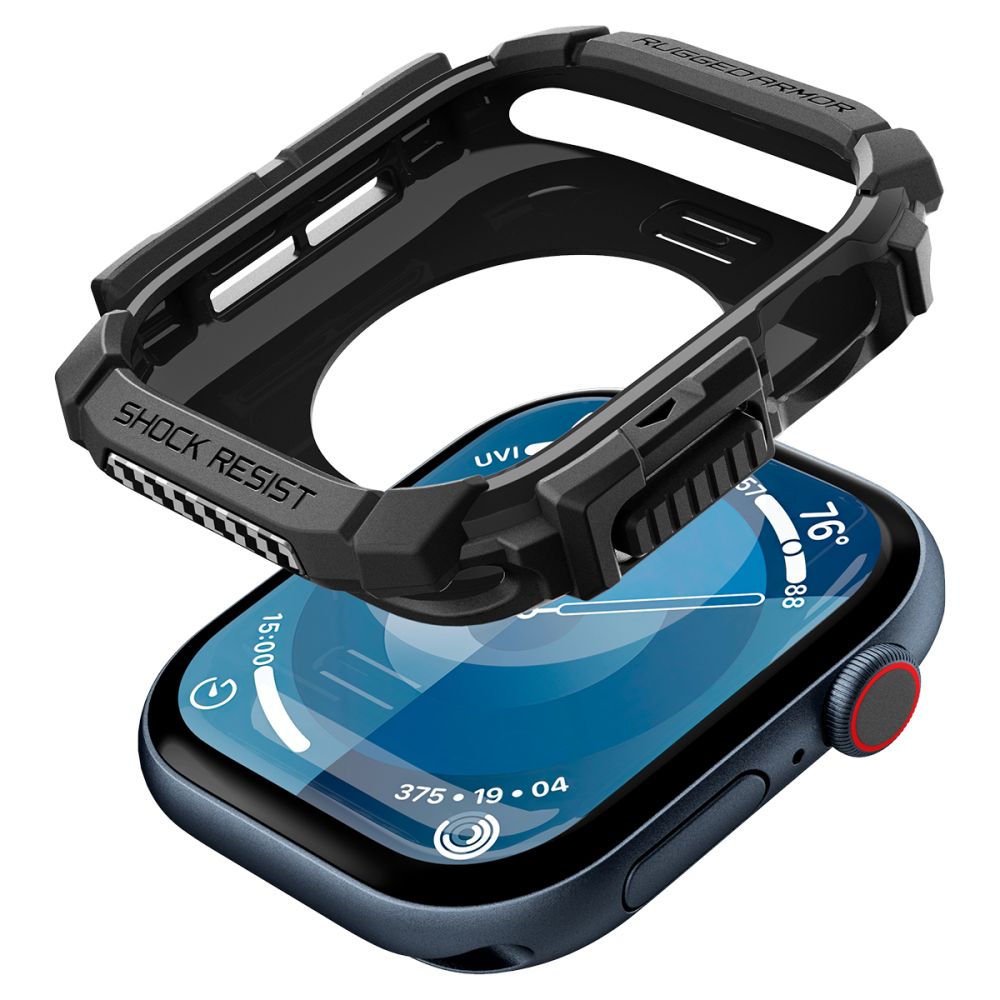 PASEK NAKŁADKA SPIGEN RUGGED ARMOR APPLE WATCH 10 (42 MM) CZARNY