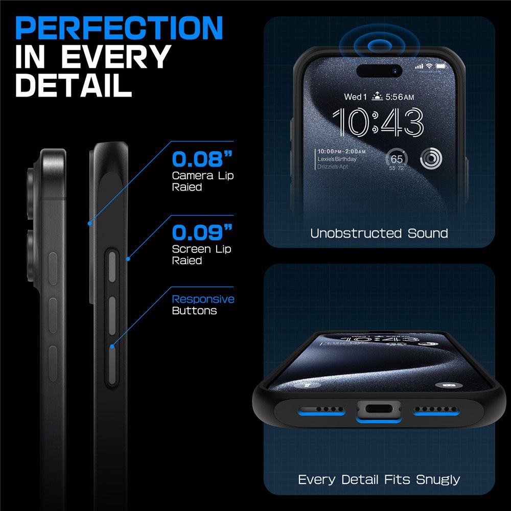 ETUI SUPCASE UB MAG MAGSAFE IPHONE 16 CZARNE