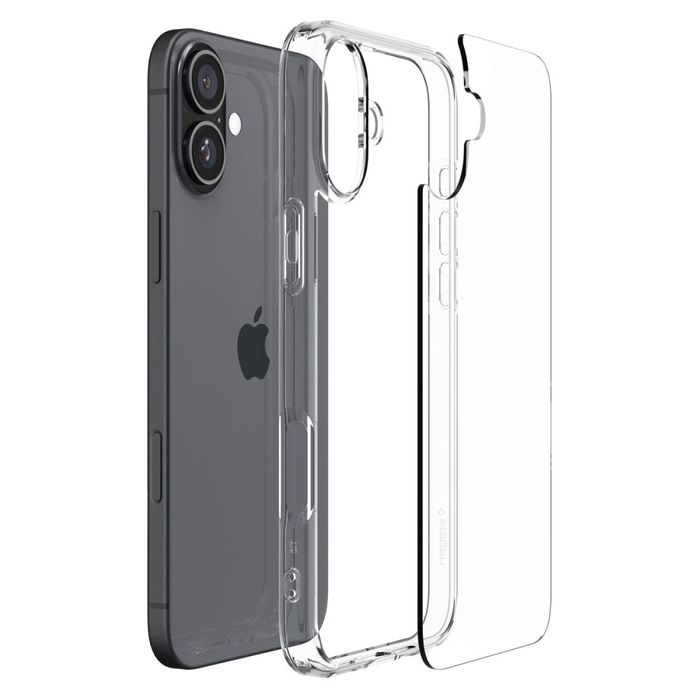 ETUI SPIGEN ULTRA HYBRID IPHONE 16 CRYSTAL CLEAR TRANSPARETNE