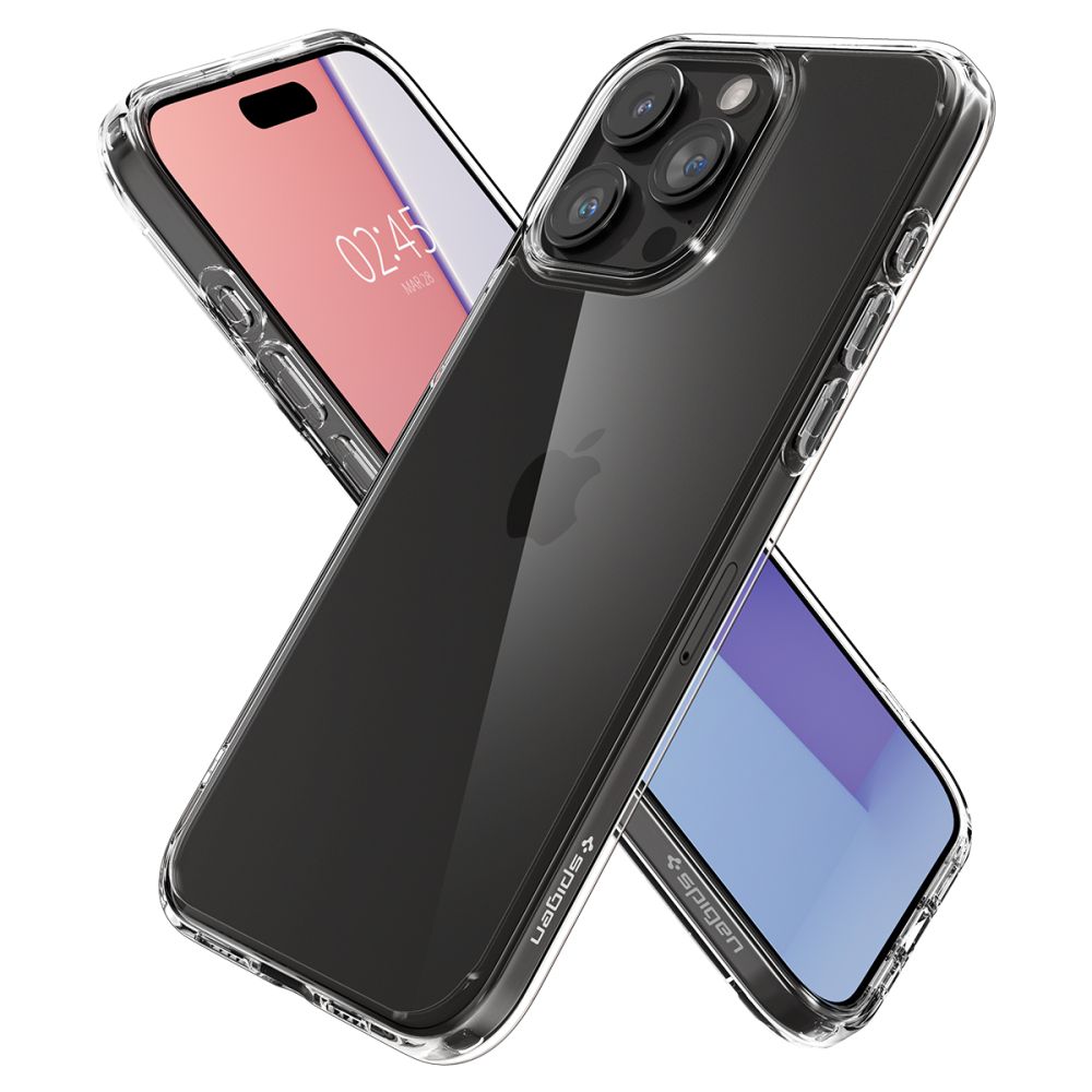ETUI SPIGEN ULTRA HYBRID IPHONE 15 PRO MAX CRYSTAL CLEAR TRANSPARETNE