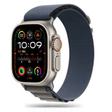 PASEK TECH-PROTECT NYLON PRO APPLE WATCH 6 / 7 / 8 / 9 / 10 / SE / ULTRA 1 / 2 (44 / 45 / 46 / 49 MM) NAVY / GREY NIEBIESKO SZARY