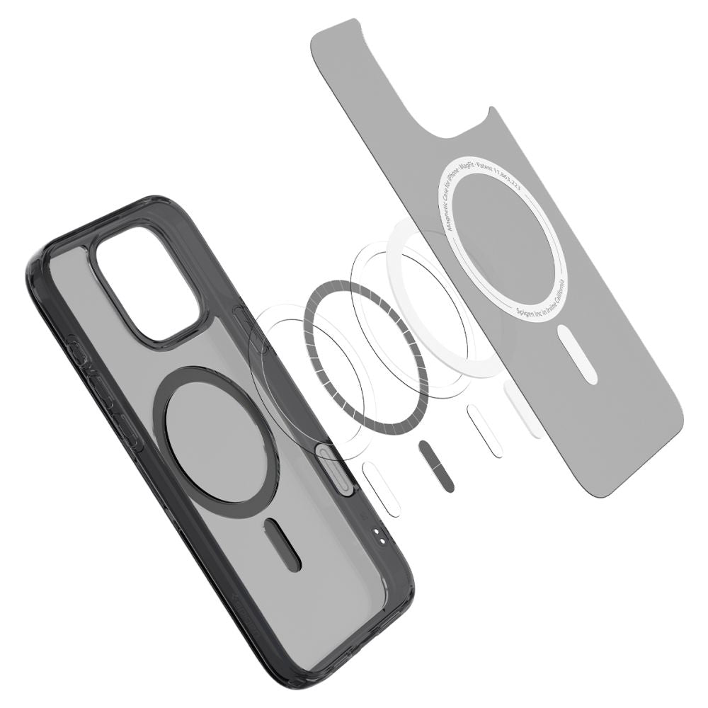 ETUI SPIGEN ULTRA HYBRID ”T” MAG MAGSAFE IPHONE 16 PRO FROST BLACK MATOWE CZARNE