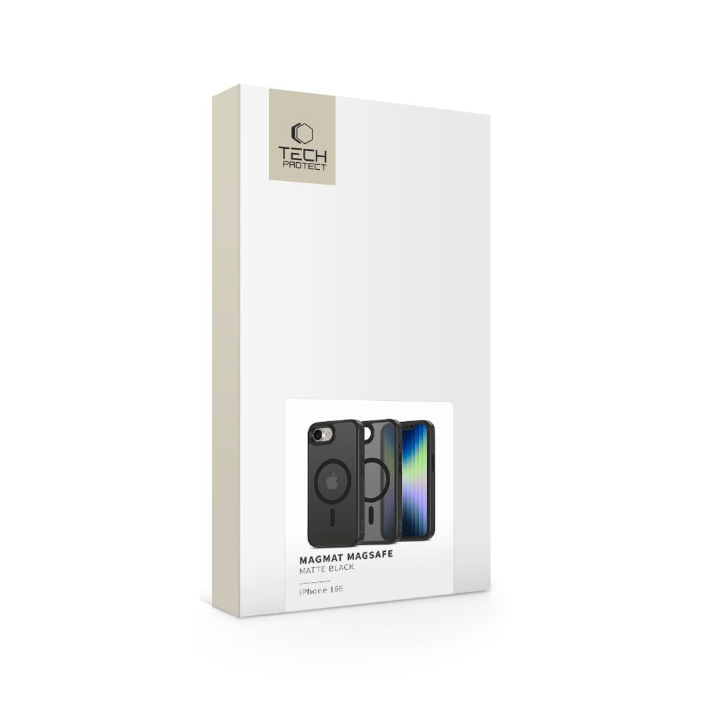 ETUI TECH-PROTECT MAGMAT MAGSAFE IPHONE 16E CZARNE