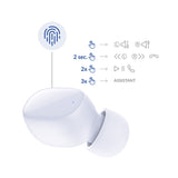 SŁUCHAWKI 3MK FLOWBUDS WHITE BIAŁE