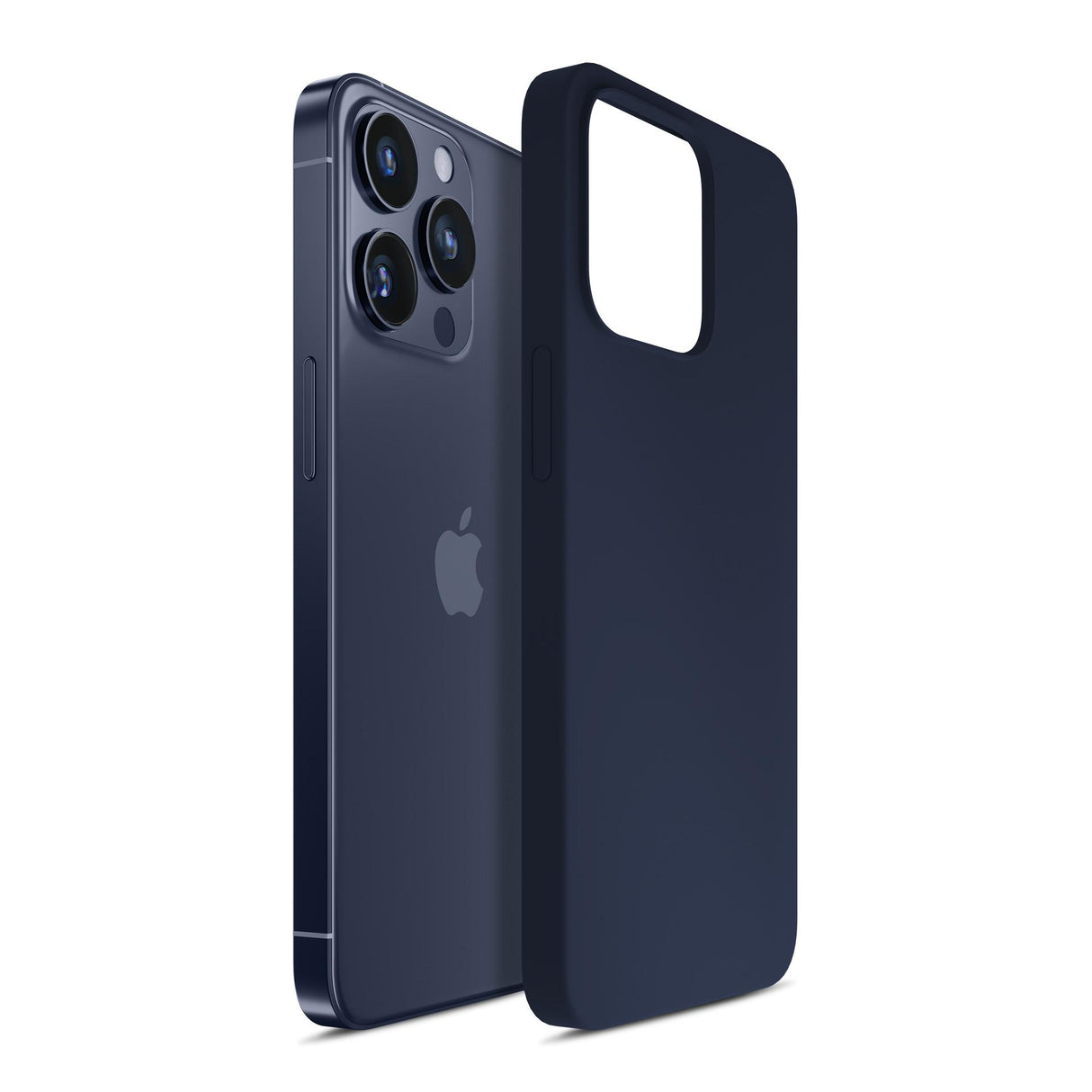 ETUI APPLE IPHONE 16 PRO MAX - 3MK SILICONE CASE DARK NAVY GRANATOWE