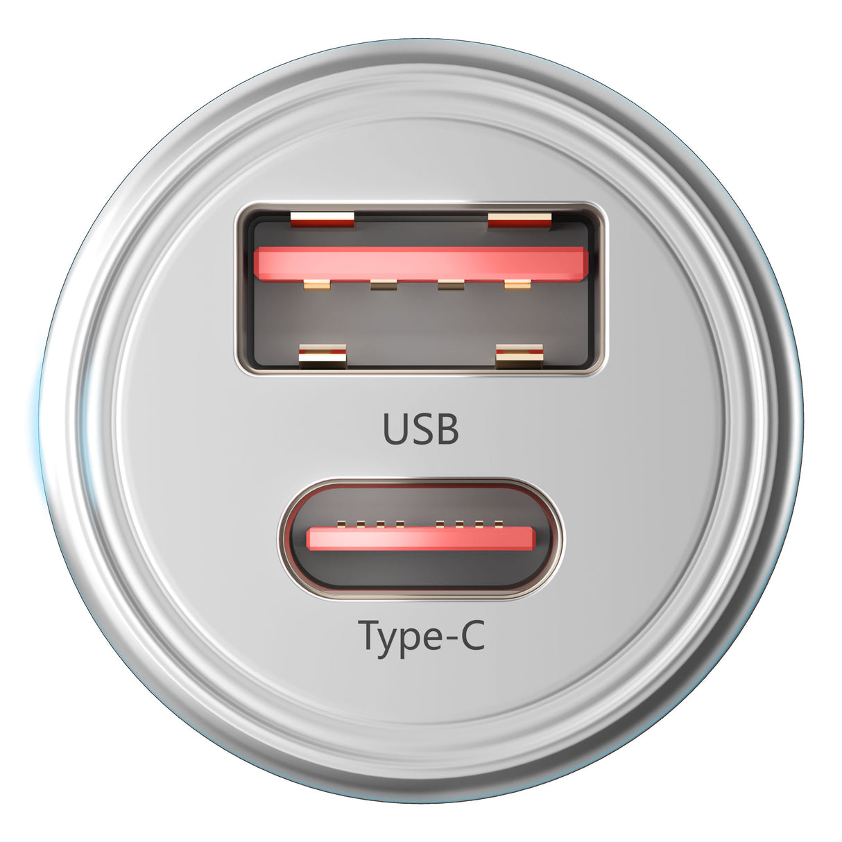 ŁADOWARKA SAMOCHODOWA 3MK HYPER CAR CHARGER 30W PD QC PPS USB 1A1C SILVER
