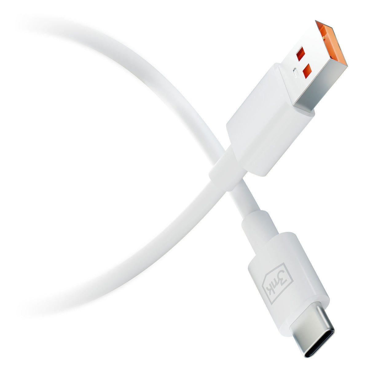 KABEL 3MK HYPER CABLE A TO C 1.2M 5A WHITE BIAŁY