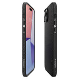 ETUI SPIGEN LIQUID AIR IPHONE 15 PLUS CZARNE
