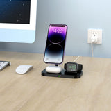 ŁADOWARKA INDUKCYJNA 3W1 TECH-PROTECT QI15W-A22 MAGNETIC WIRELESS MAGSAFE CZARNY