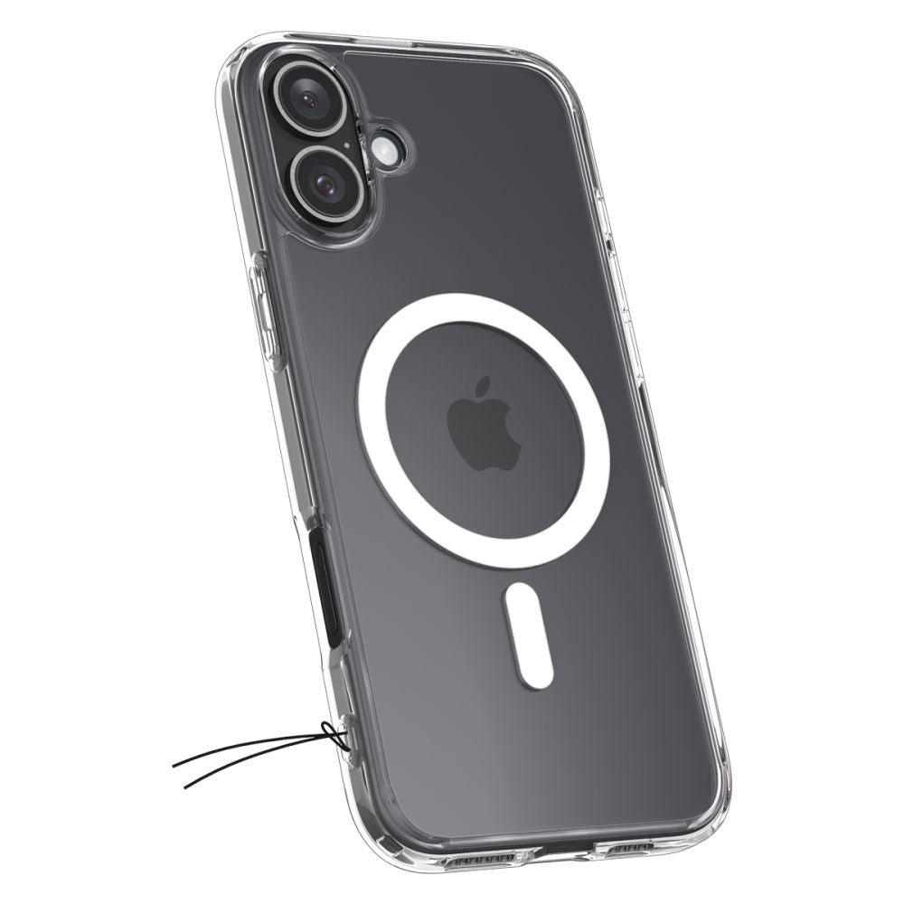 ETUI SPIGEN ULTRA HYBRID MAG MAGSAFE IPHONE 16 TRANSPARETNO BIAŁE