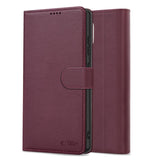 ETUI OTWIERANE TECH-PROTECT WALLET IPHONE 16E MULBERRY CIEMNO FIOLETOWE