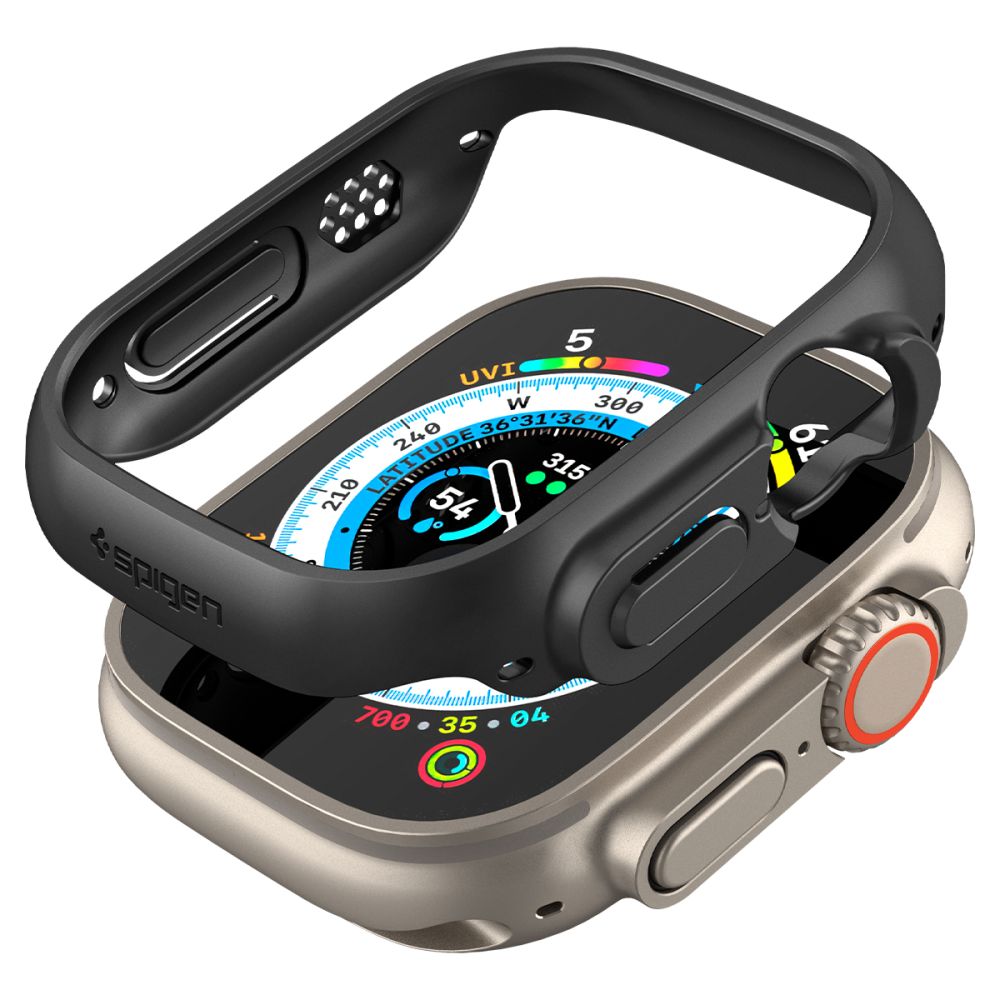 ETUI SPIGEN THIN FIT APPLE WATCH ULTRA 1 / 2 (49 MM) BLACK CZARNE