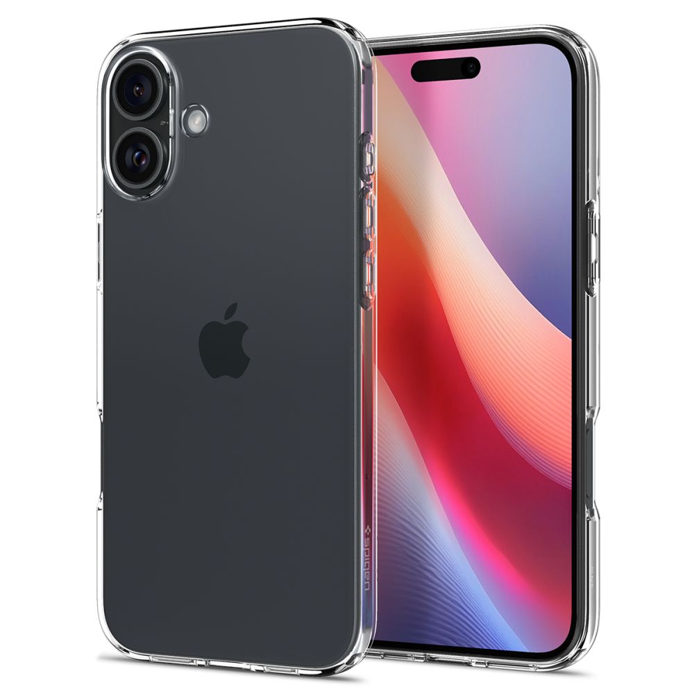 ETUI SPIGEN LIQUID CRYSTAL IPHONE 16 PLUS CRYSTAL CLEAR TRANSPARETNE
