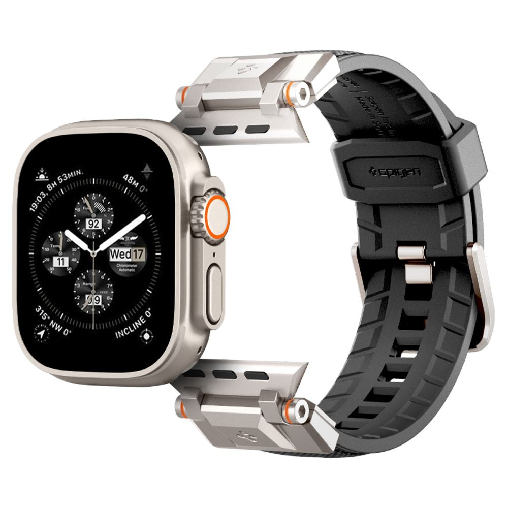 PASEK SPIGEN DURAPRO ARMOR APPLE WATCH 6 / 7 / 8 / 9 / 10 / SE / ULTRA 1 / 2 (44 / 45 / 46 / 49 MM) BLACK CZARNY