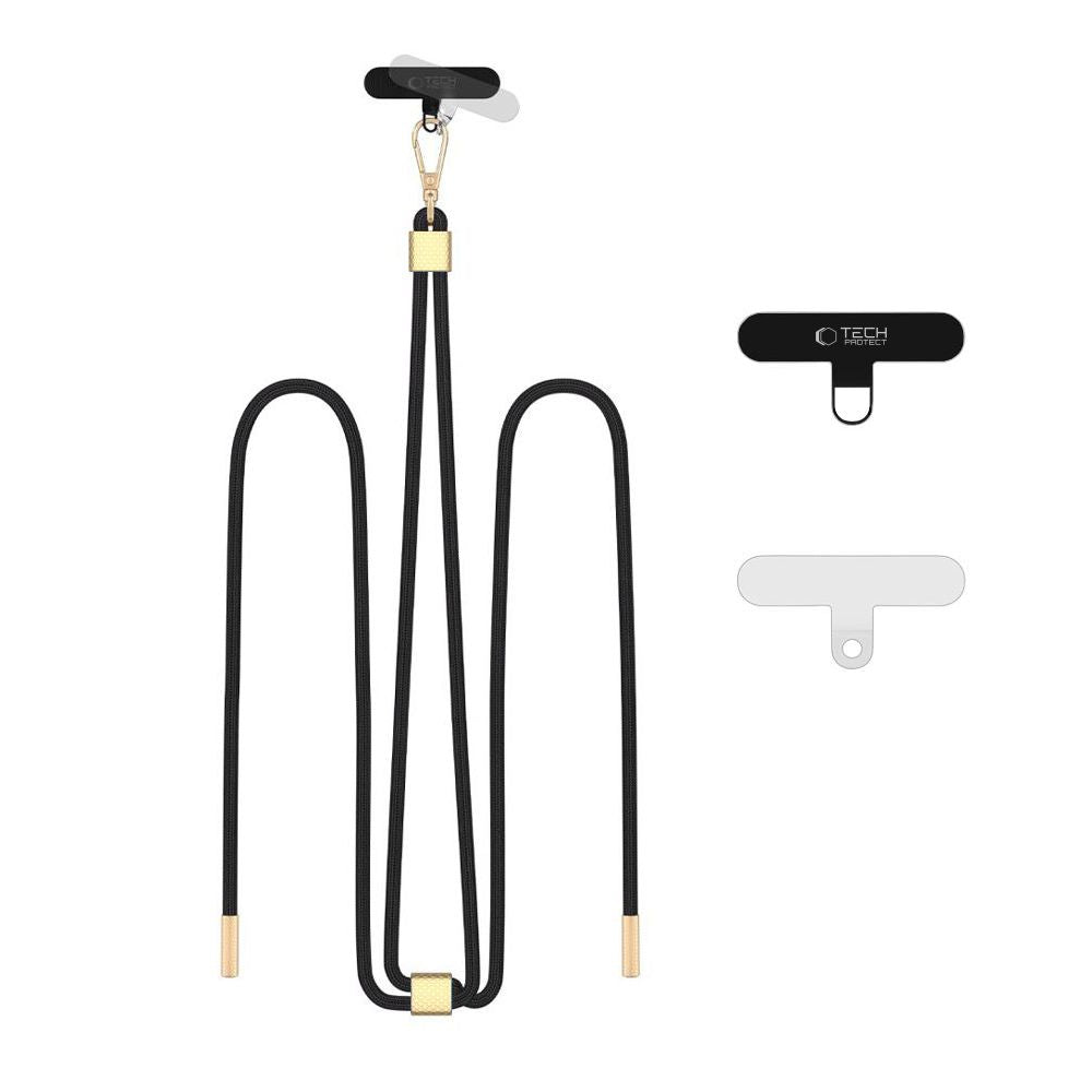 SMYCZ TECH-PROTECT C2S ROPE CROSSBODY STRAP BLACK/GOLD CZARNA