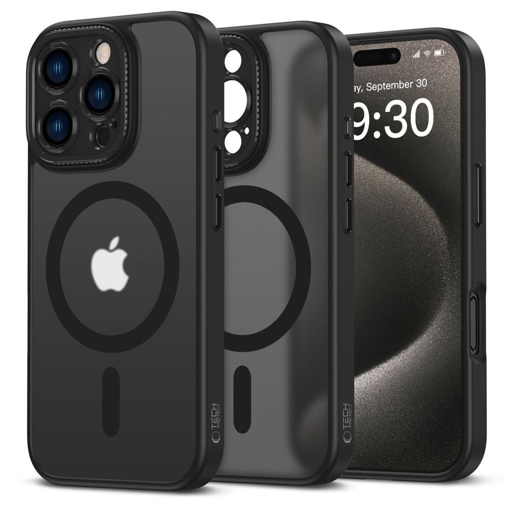 ETUI TECH-PROTECT MAGCAM MAGSAFE IPHONE 16 PRO CZARNE