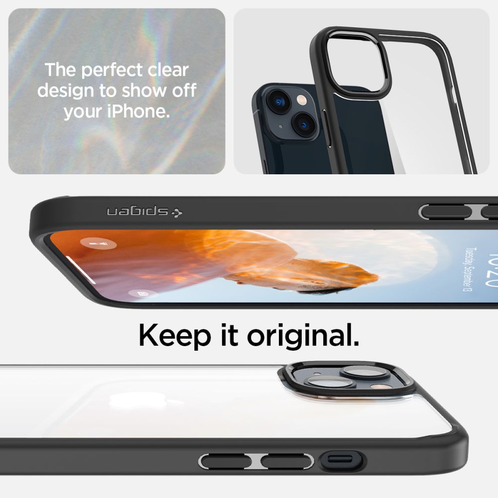 ETUI SPIGEN ULTRA HYBRID IPHONE 14 PLUS / 15 PLUS MATTE BLACK CZARNE