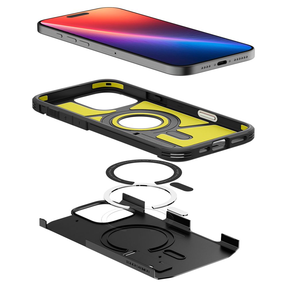 ETUI SPIGEN TOUGH ARMOR ”T” MAG MAGSAFE IPHONE 16 PRO BLACK CZARNE