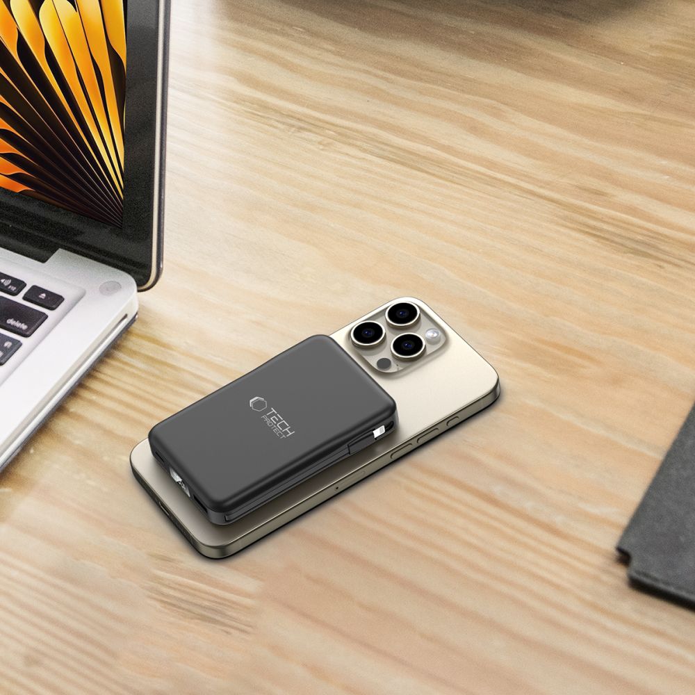 POWERBANK TECH-PROTECT PB31 LIFEMAG MAGSAFE POWER BANK 10000MAH CZARNY