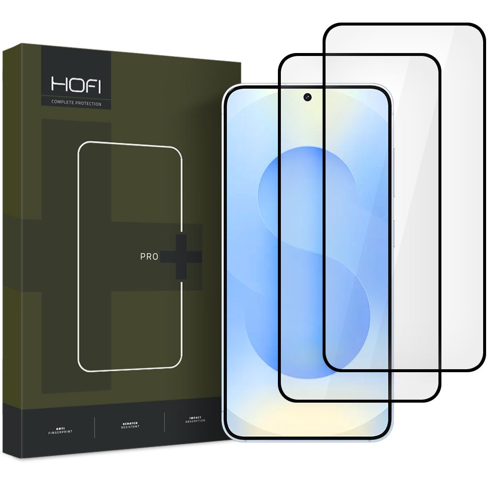SZKŁO HARTOWANE HOFI GLASS PRO+ 2-PACK SAMSUNG GALAXY S25 CZARNA RAMKA