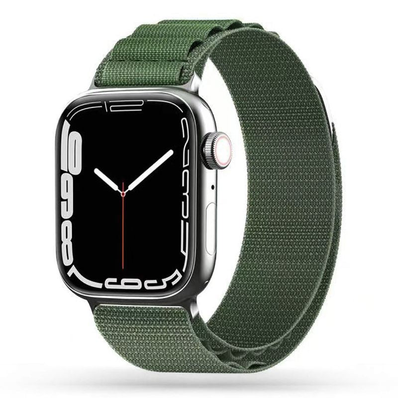 PASEK TECH-PROTECT NYLON PRO APPLE WATCH 6 / 7 / 8 / 9 / 10 / SE / ULTRA 1 / 2 (44 / 45 / 46 / 49 MM) MILITARY GREEN ZIELONY