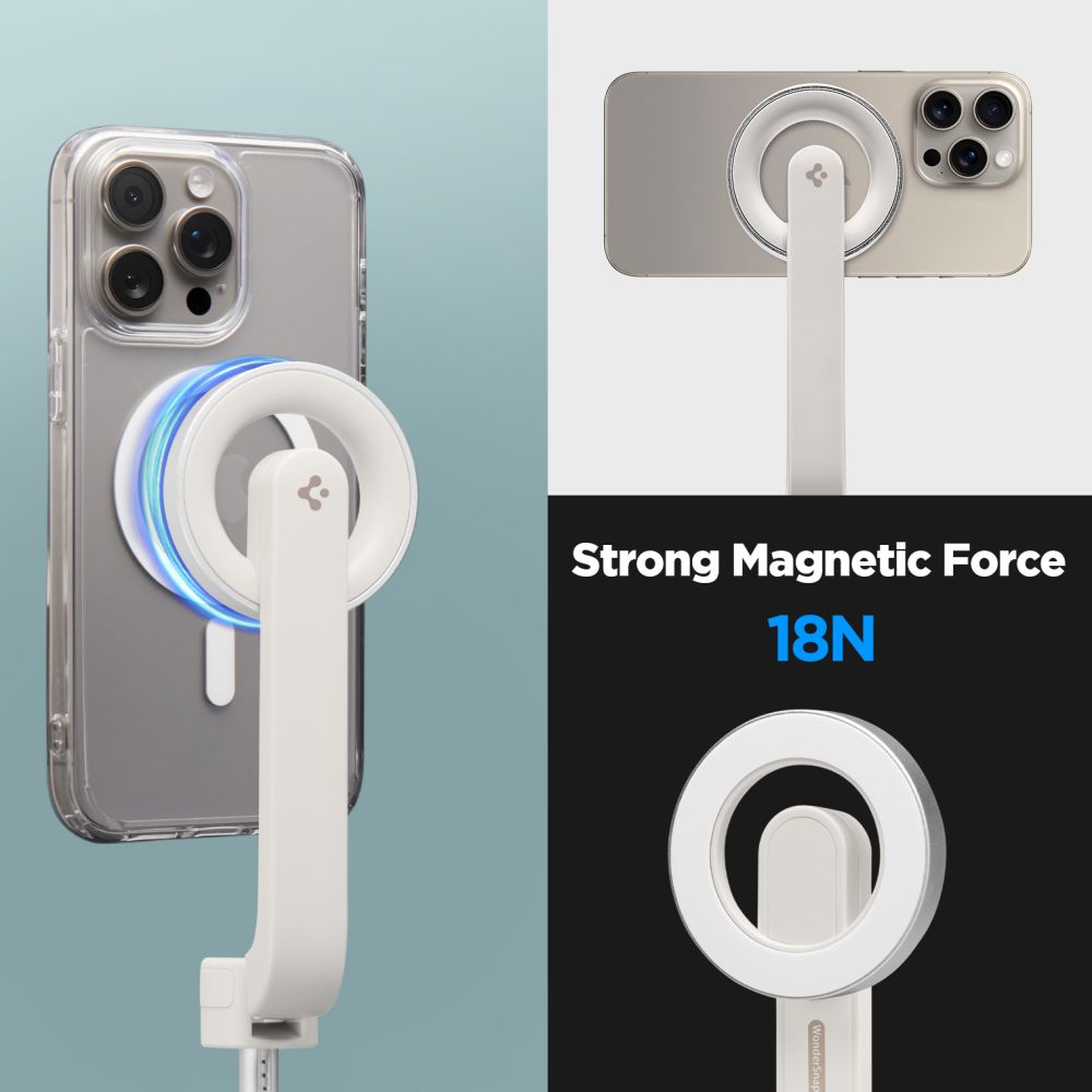 SELFIE STICK TRIPOD SPIGEN S571W MAGSAFE BLUETOOTH BEŻOWY