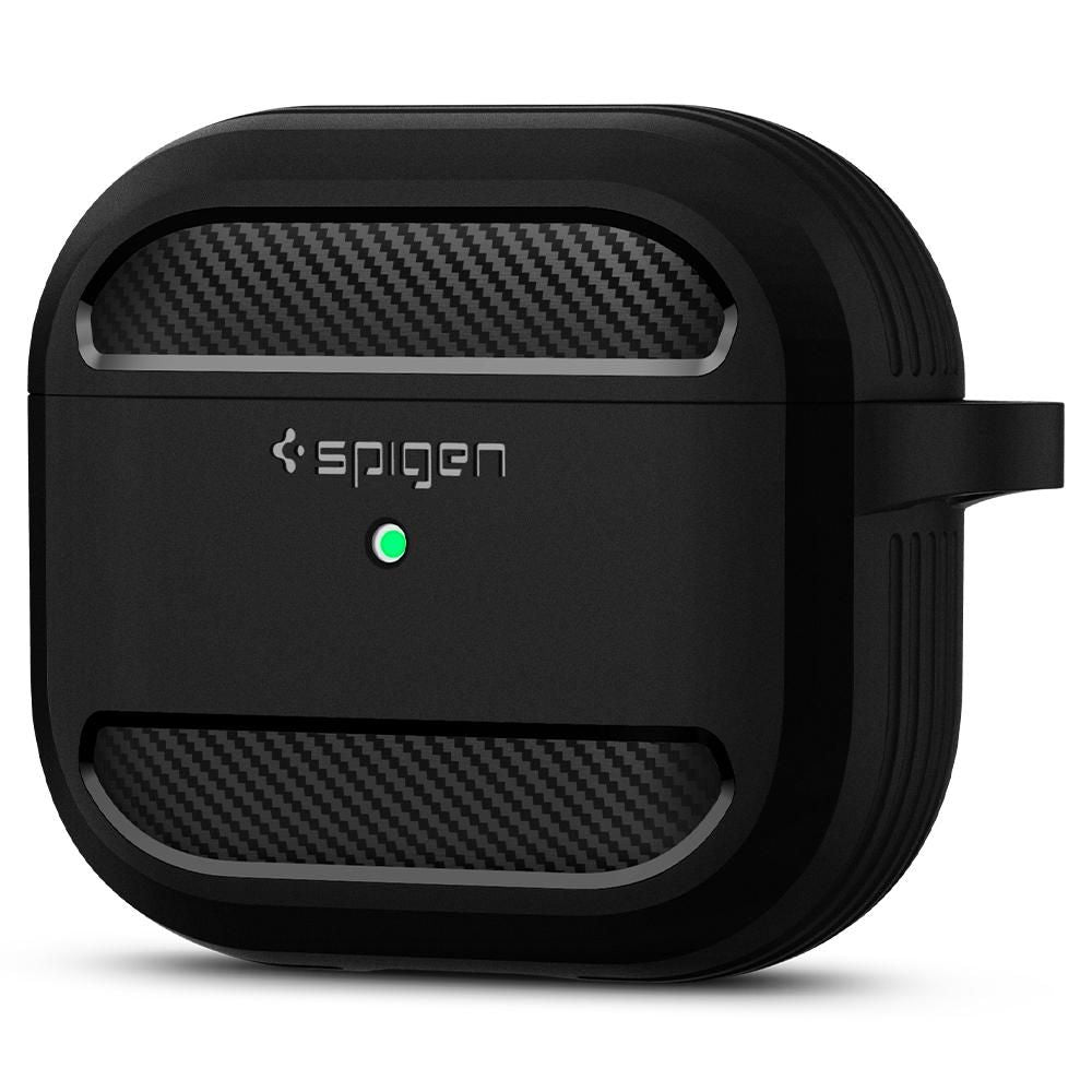 ETUI NA SŁUCHAWKI SPIGEN RUGGED ARMOR APPLE AIRPODS 3 CZARNE
